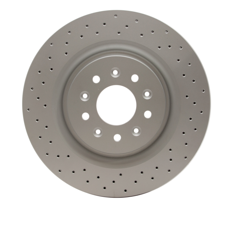Jaguar XKR Brake Rotor (1) - Front - R1 Concepts - GeoSPEC Coated Rotor - Drilled - `00-`06